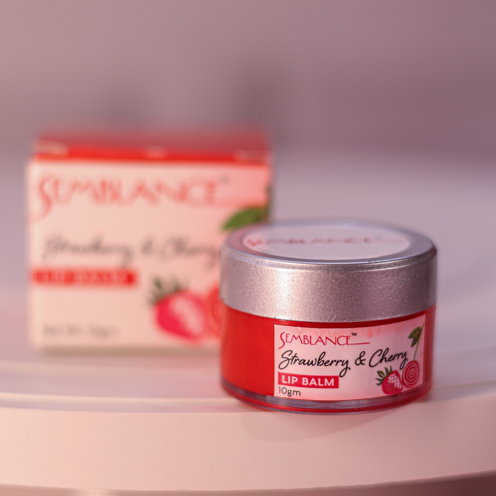 Nourishing Lip Balm with Strawberry and Cherry 10gm jar